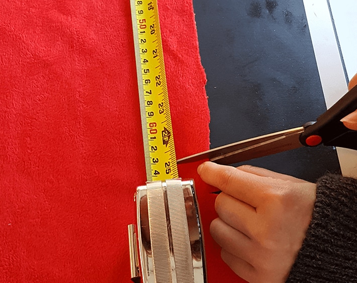 Measuring fabric for present headrests