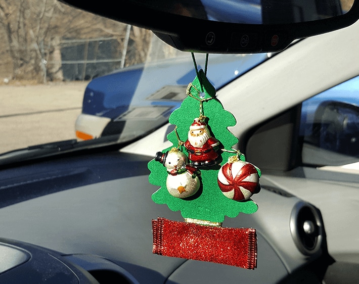 Christmas tree car air freshener