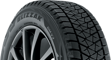 Top half section of a Blizzak tire