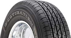 Top half section of a Destination tire