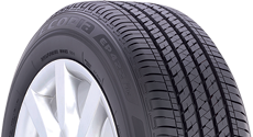 Top half section of an Ecopia tire