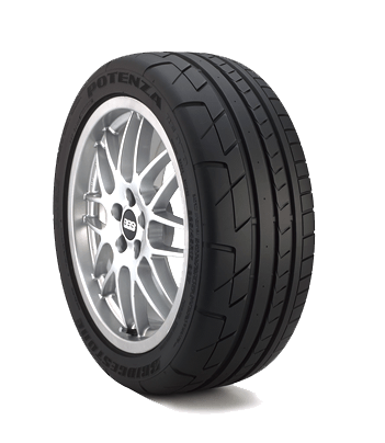 Bridgestone Potenza RE070R RFT Angle view